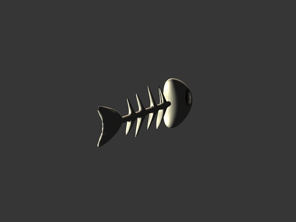 Fish skeletoon 3D print 3D print model_43
