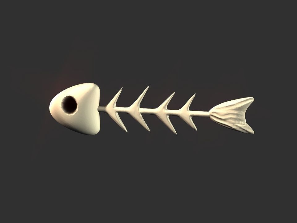 Fish skeletoon 3D print 3D print model_12