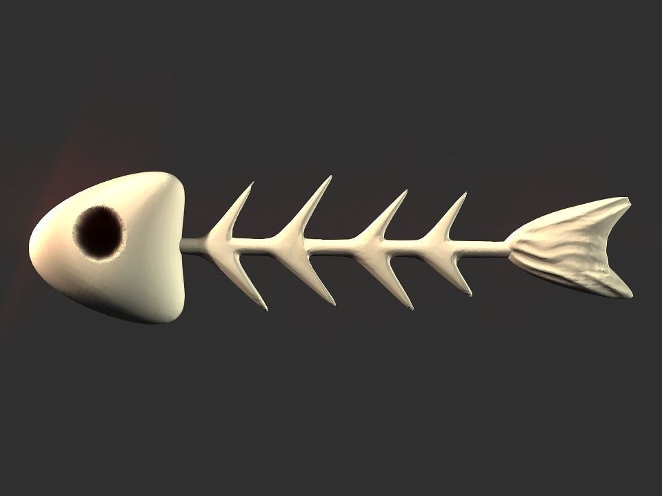 Fish skeletoon 3D print 3D print model_11