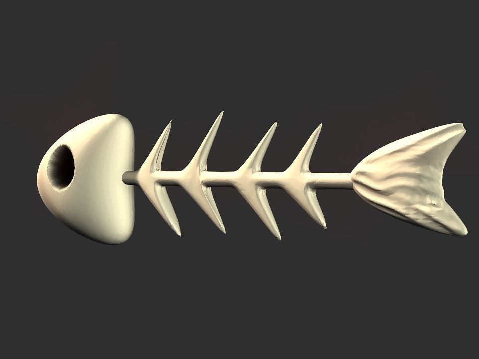 Fish skeletoon 3D print 3D print model_15