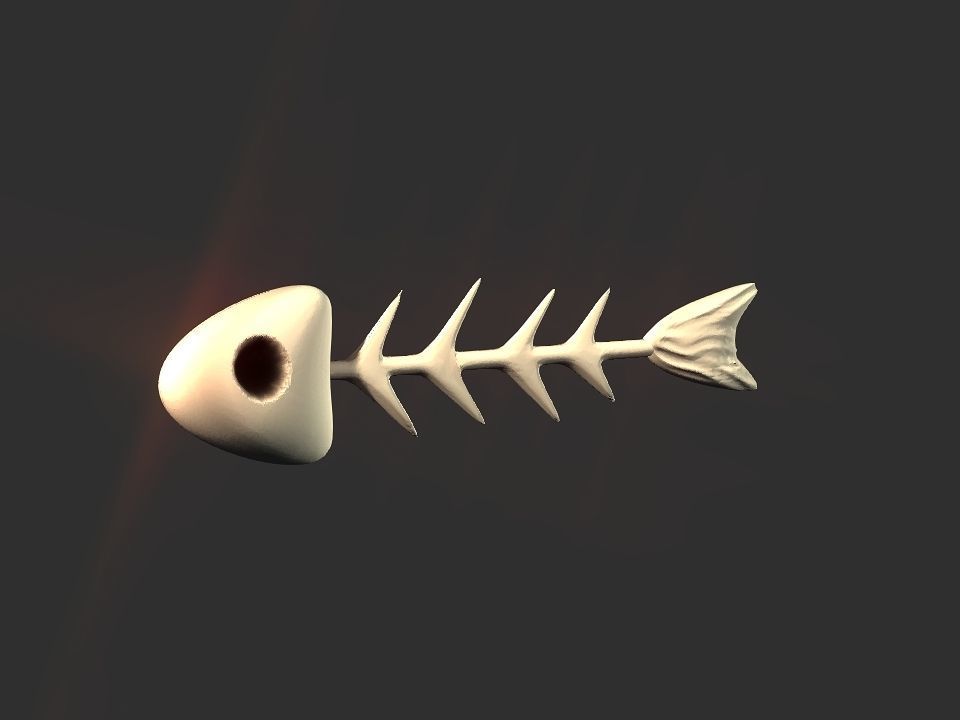 Fish skeletoon 3D print 3D print model_1