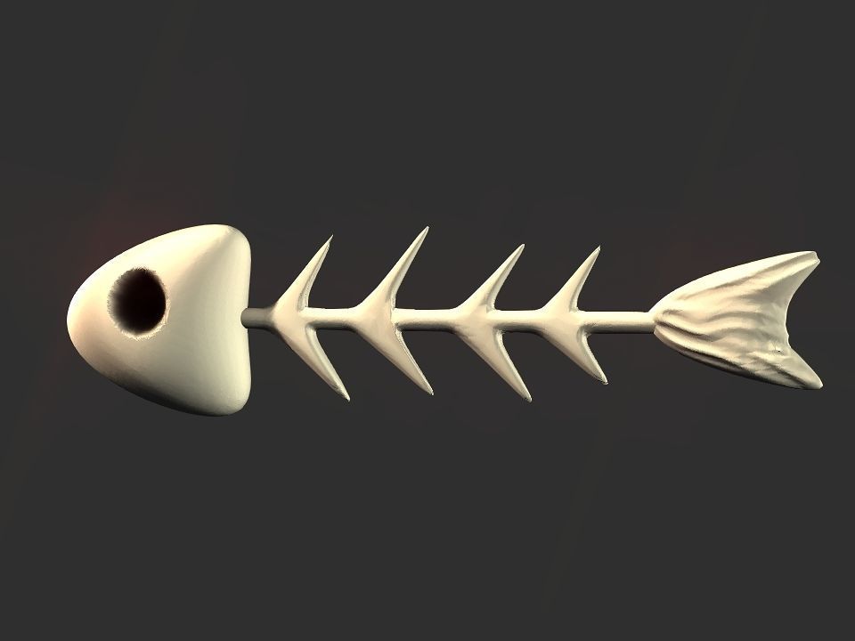 Fish skeletoon 3D print 3D print model_13