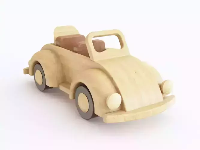 Wooden toy car 06