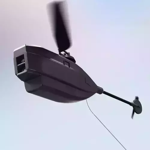 3D Render Black Hornet 2 PRS PD 100 Nano UAV Micro Drone  3D model