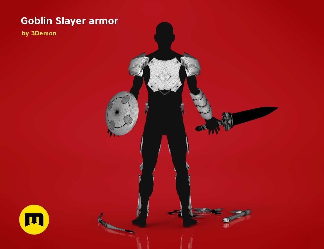 Goblin Slayer Armor and Weapons 3D print model_7