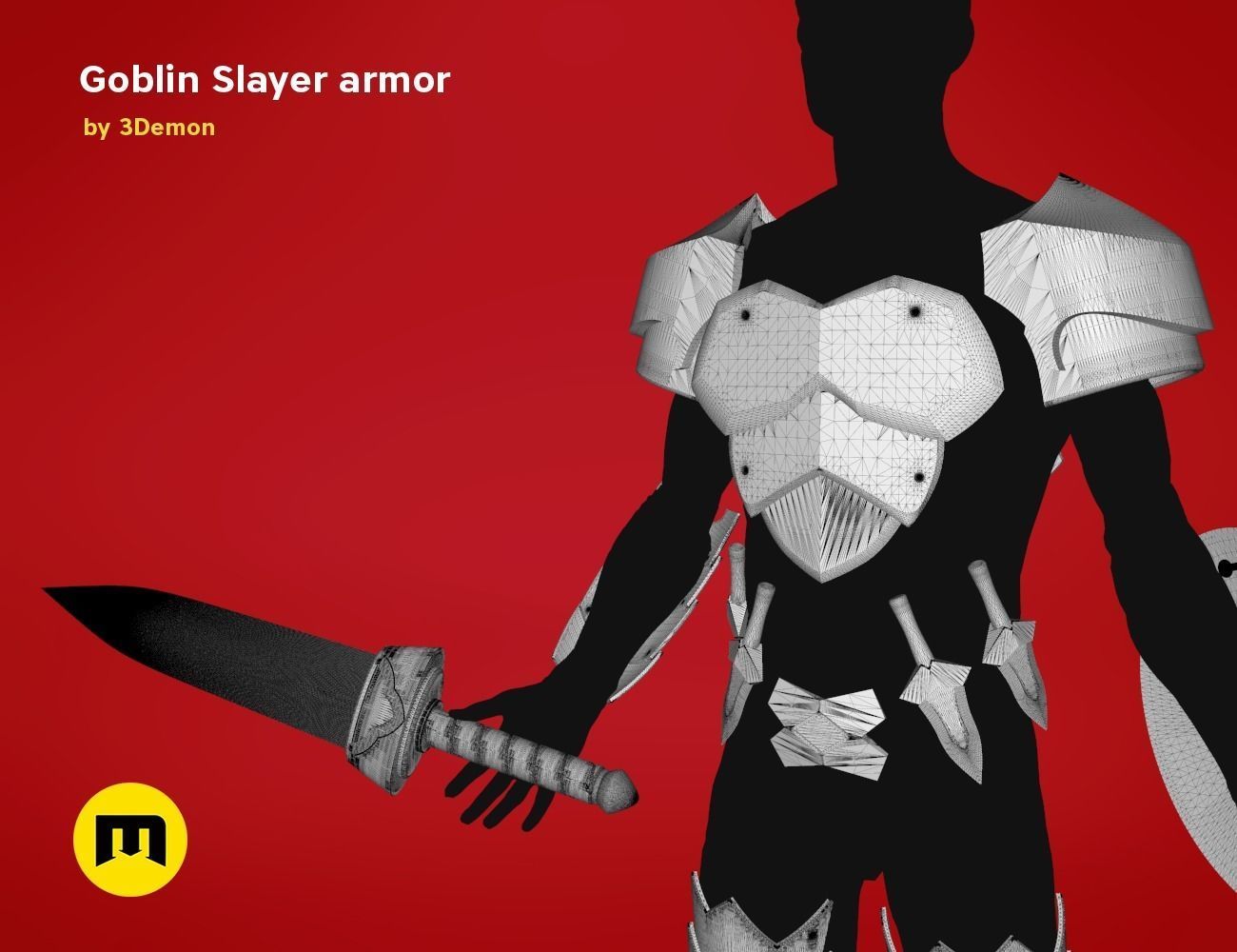Goblin Slayer Armor and Weapons 3D print model_14