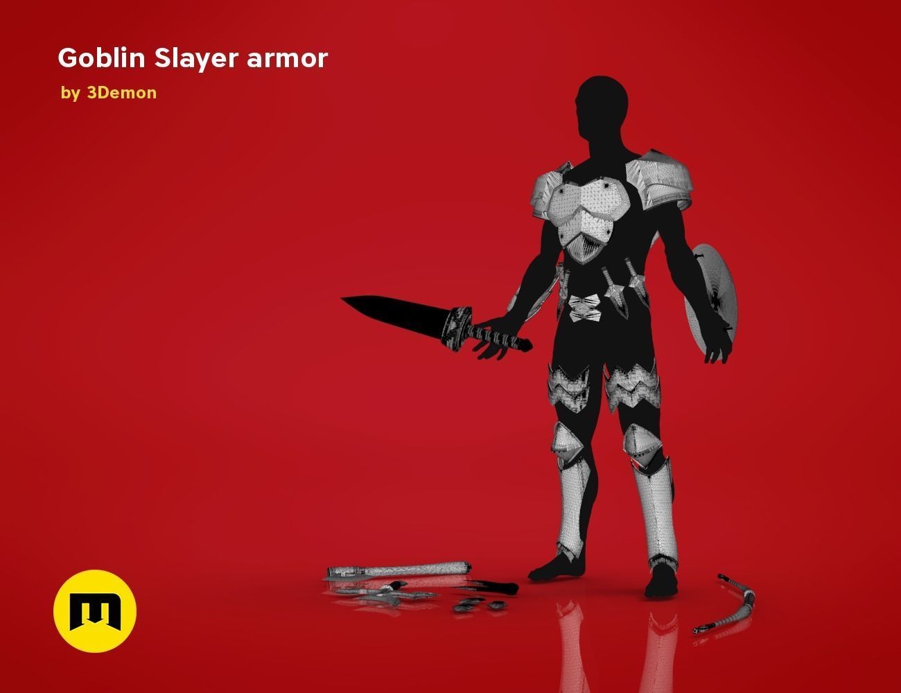 Goblin Slayer Armor and Weapons 3D print model_21