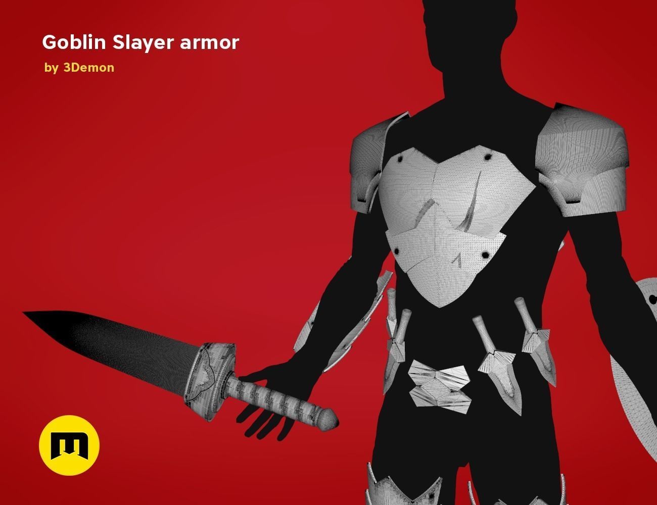 Goblin Slayer Armor and Weapons 3D print model_39