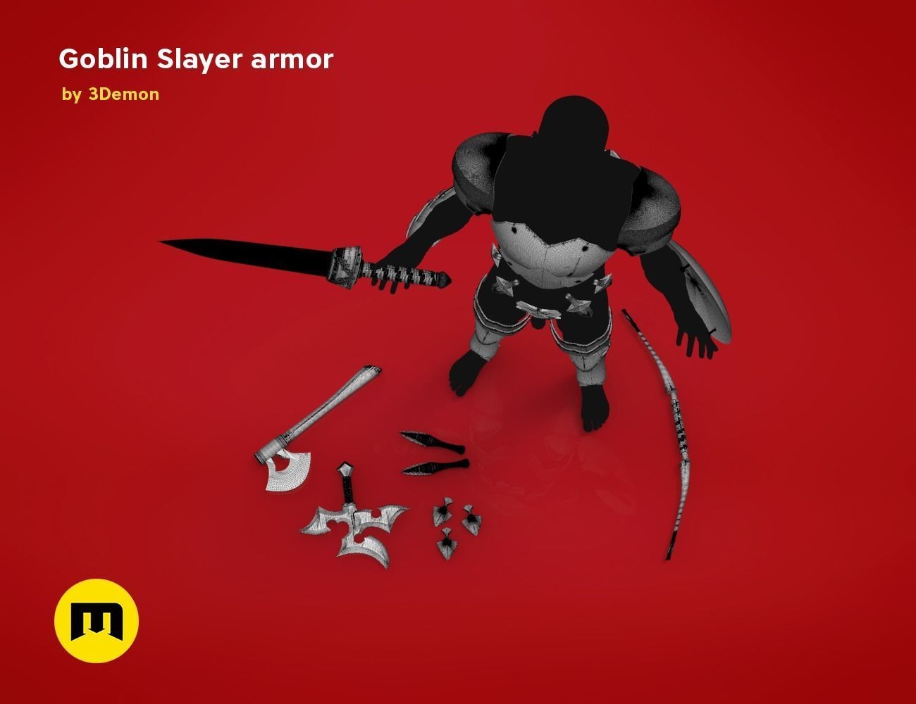 Goblin Slayer Armor and Weapons 3D print model_40