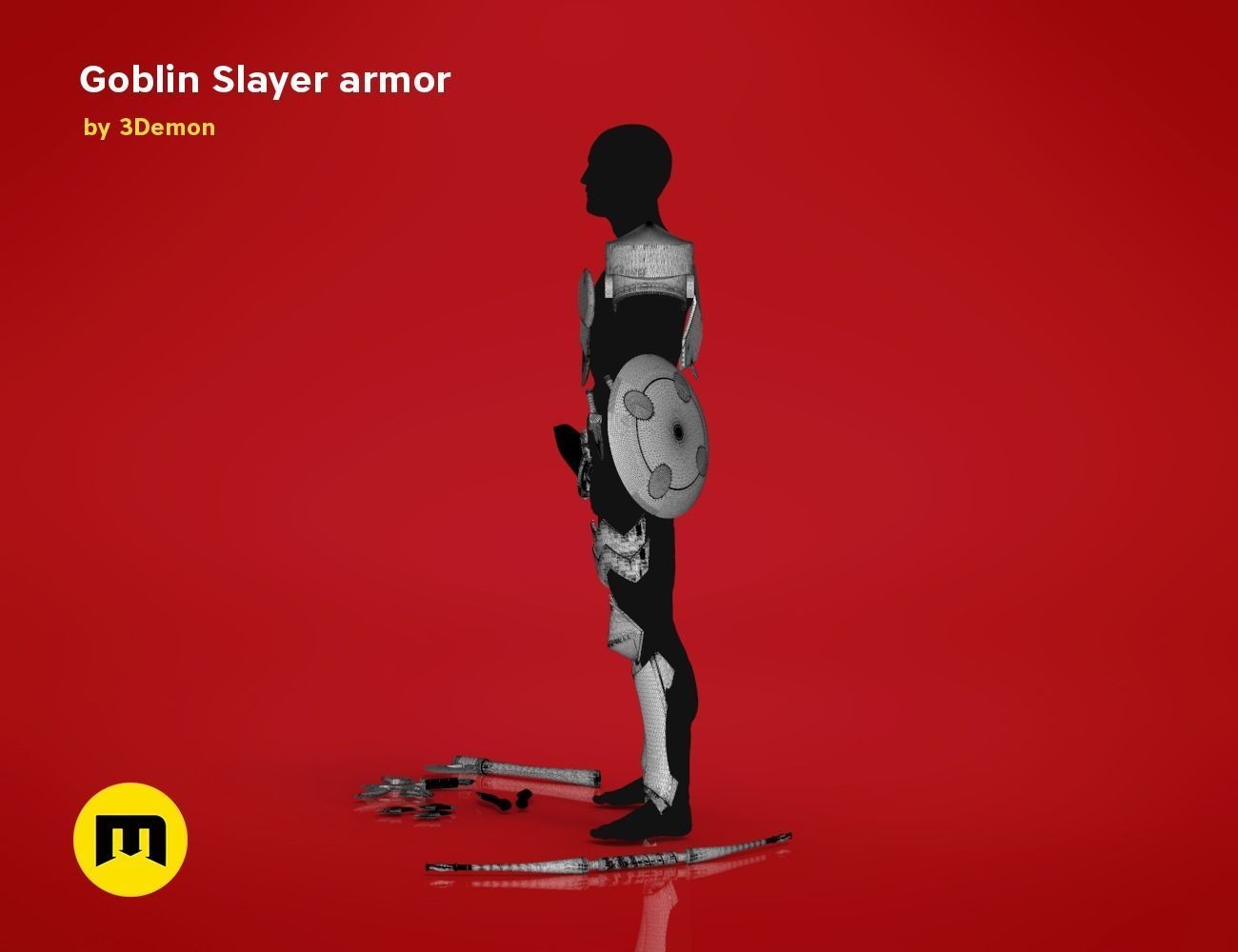 Goblin Slayer Armor and Weapons 3D print model_25