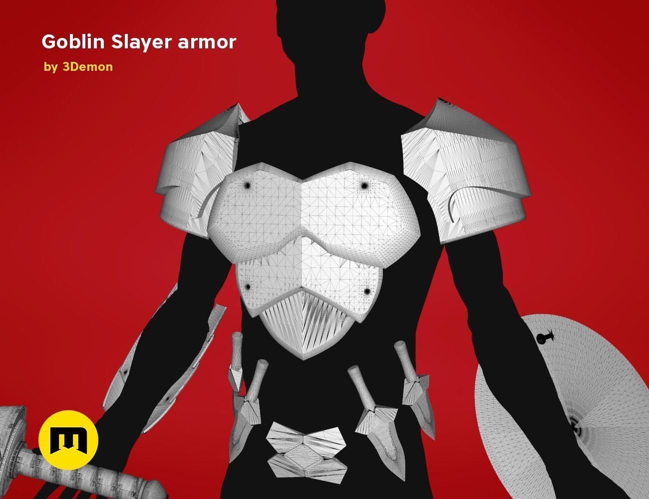 Goblin Slayer Armor and Weapons 3D print model_18