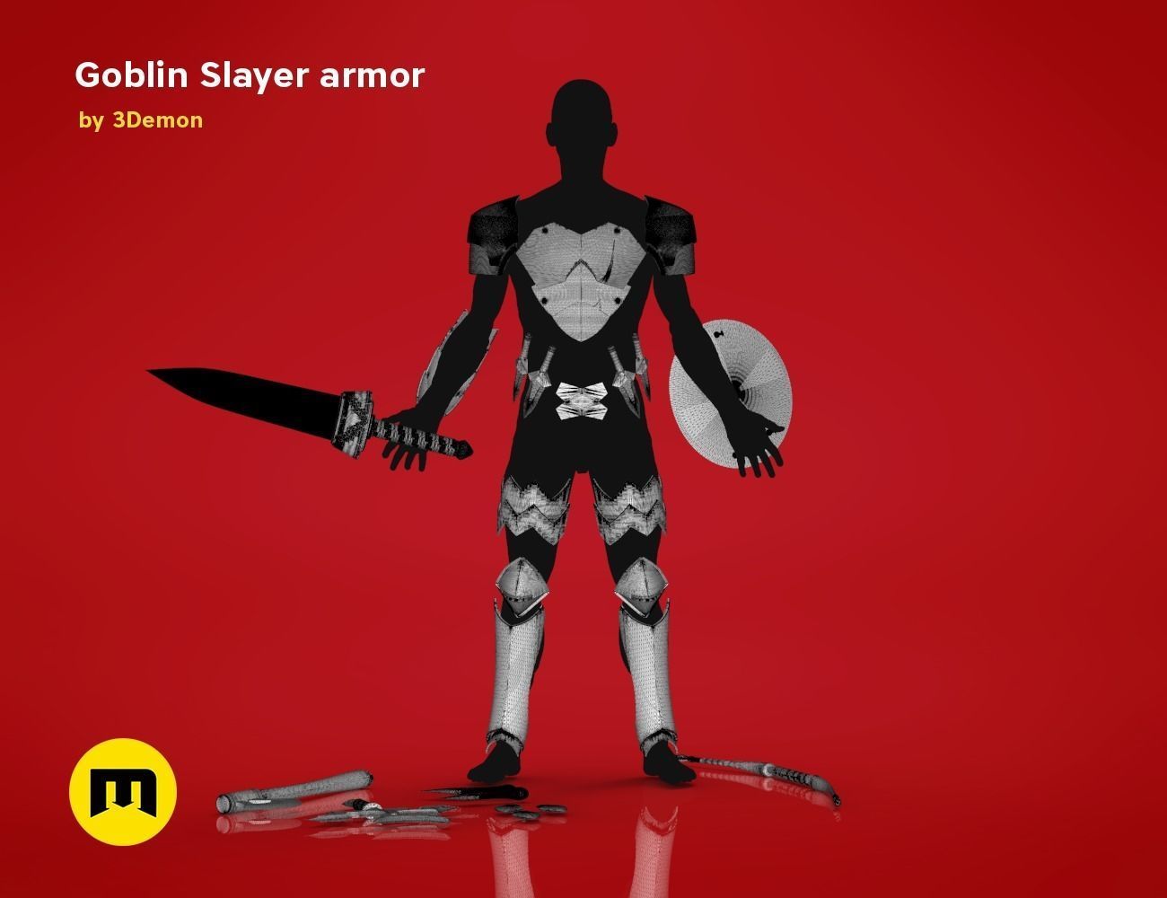 Goblin Slayer Armor and Weapons 3D print model_32