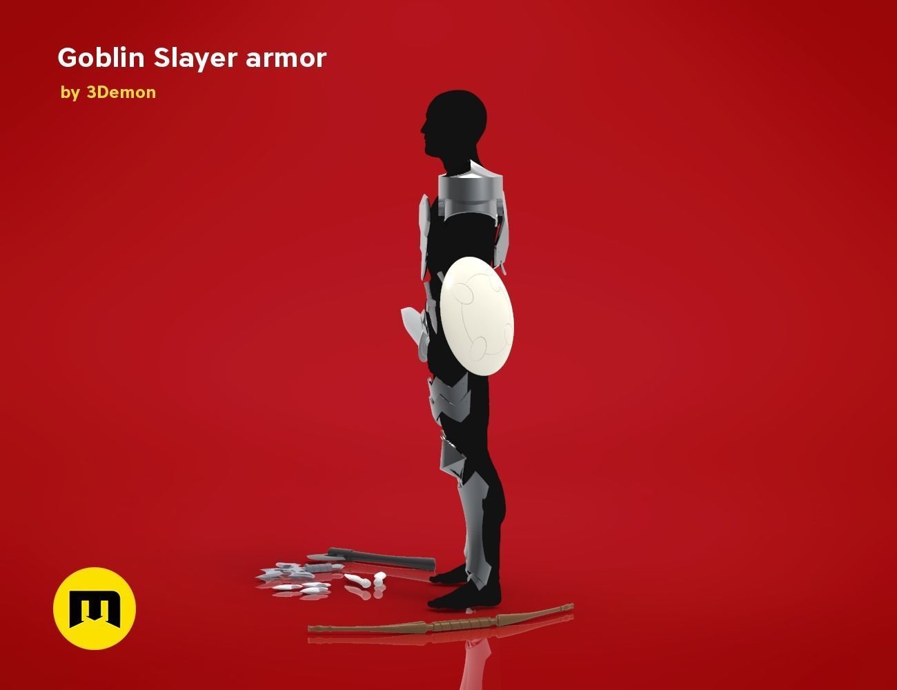 Goblin Slayer Armor and Weapons 3D print model_28