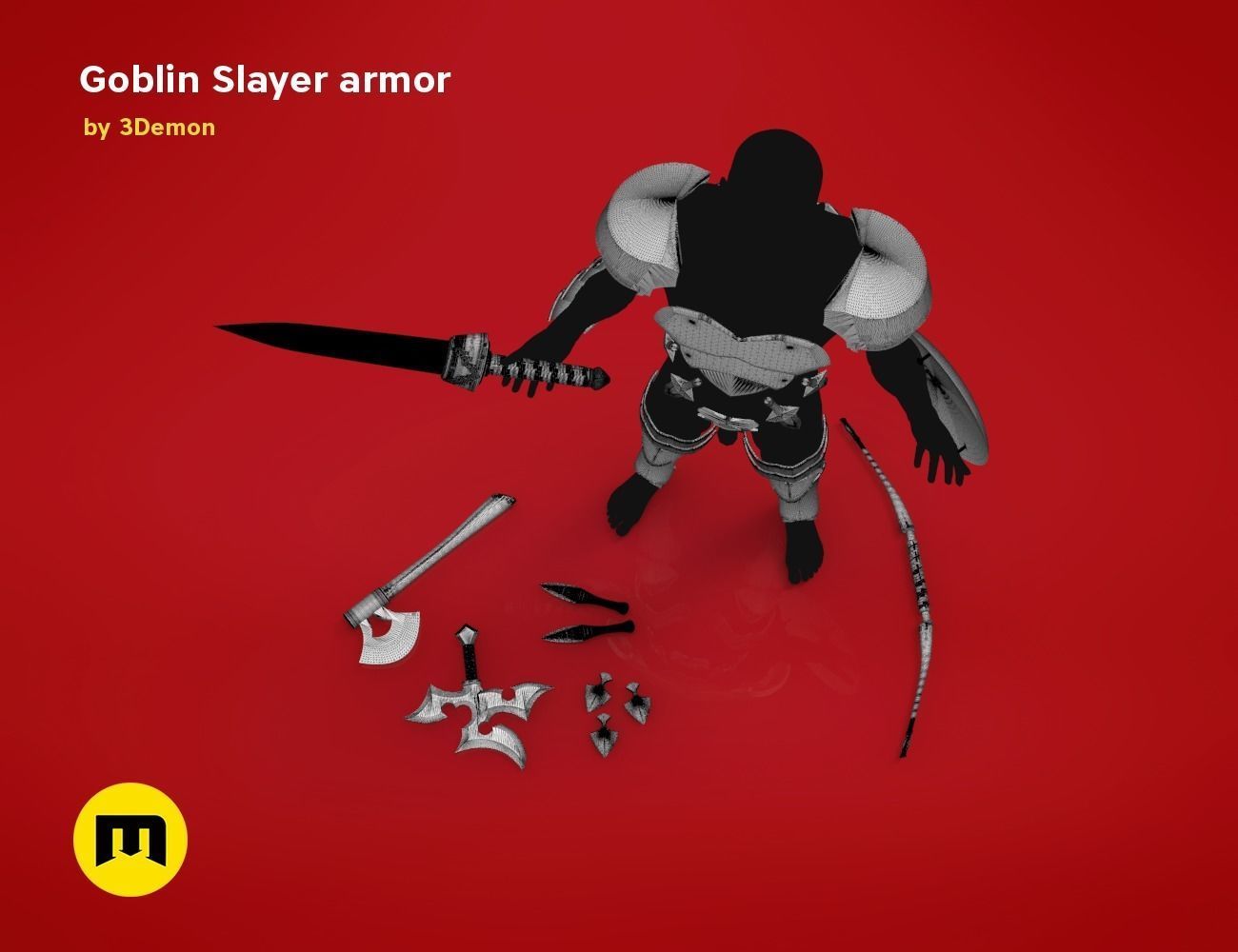 Goblin Slayer Armor and Weapons 3D print model_27