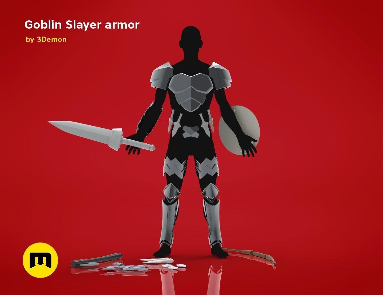 Goblin Slayer Armor and Weapons 3D print model_2