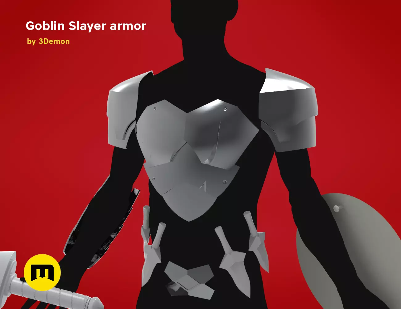 Goblin Slayer Armor and Weapons 3D print model_0