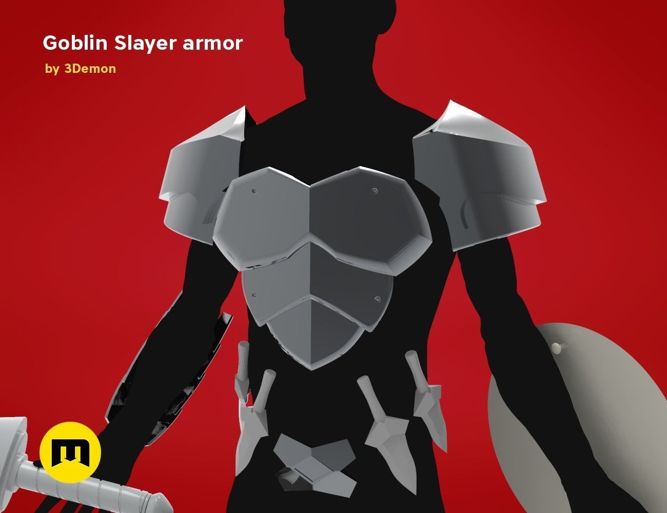 Goblin Slayer Armor and Weapons 3D print model_17