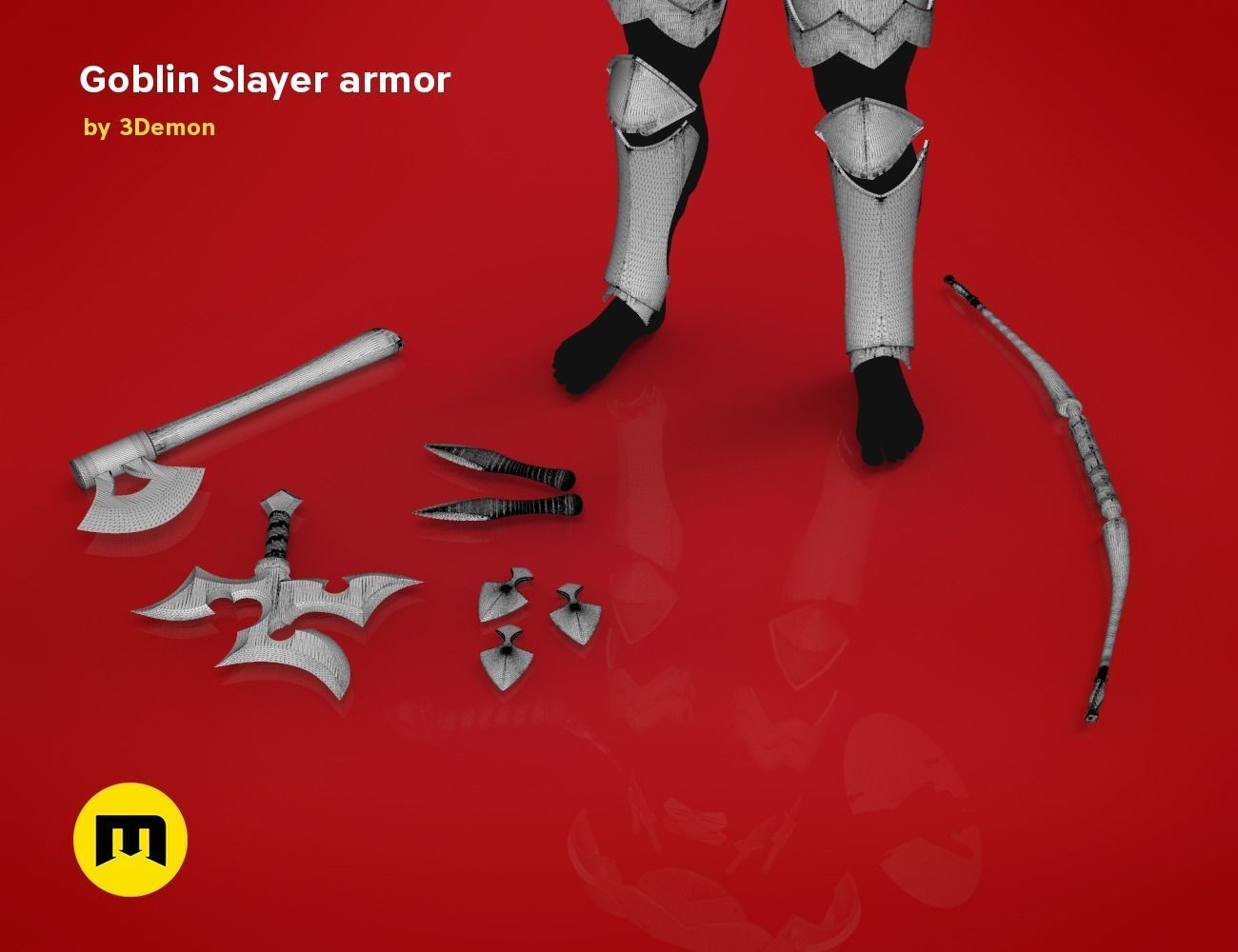 Goblin Slayer Armor and Weapons 3D print model_16