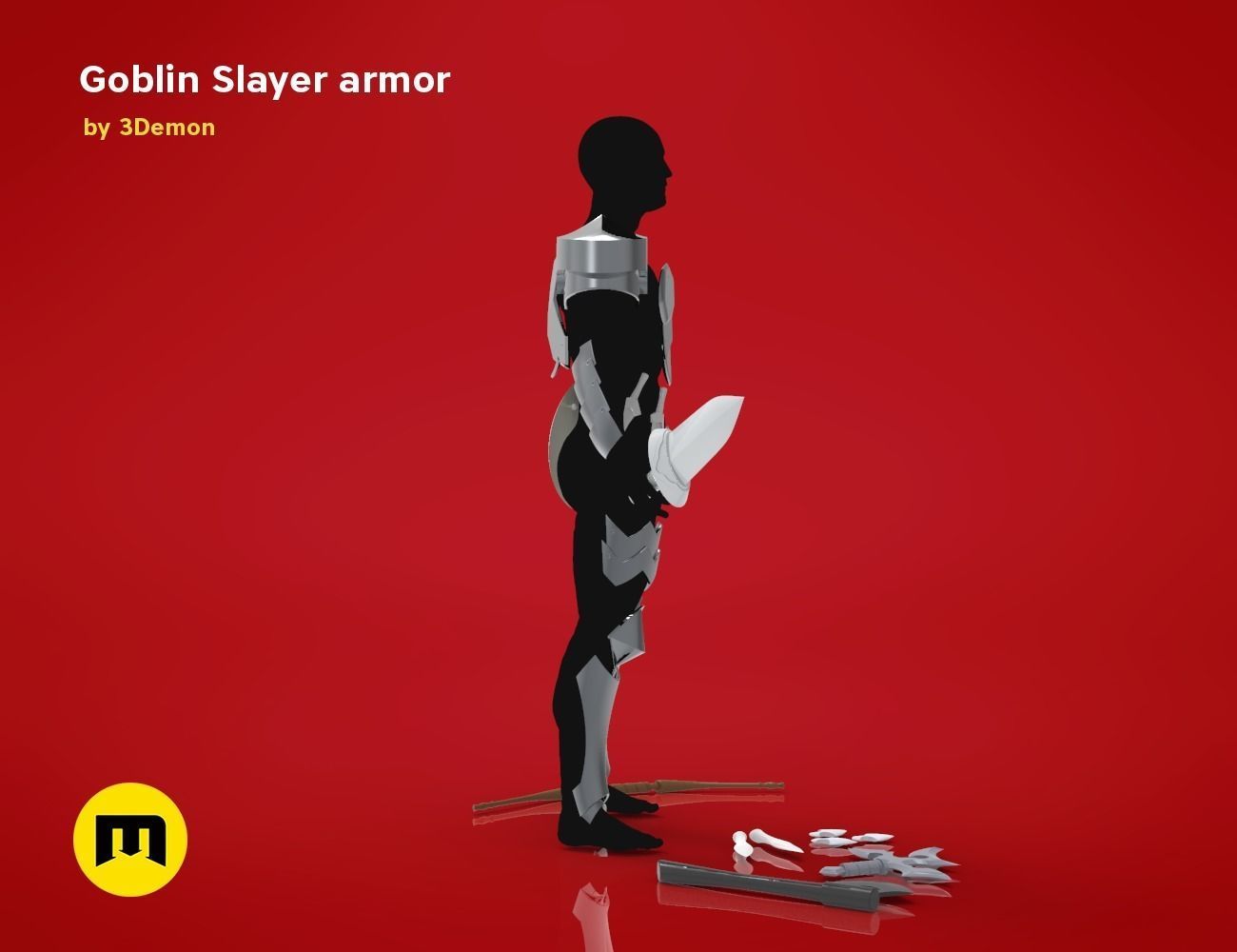 Goblin Slayer Armor and Weapons 3D print model_19