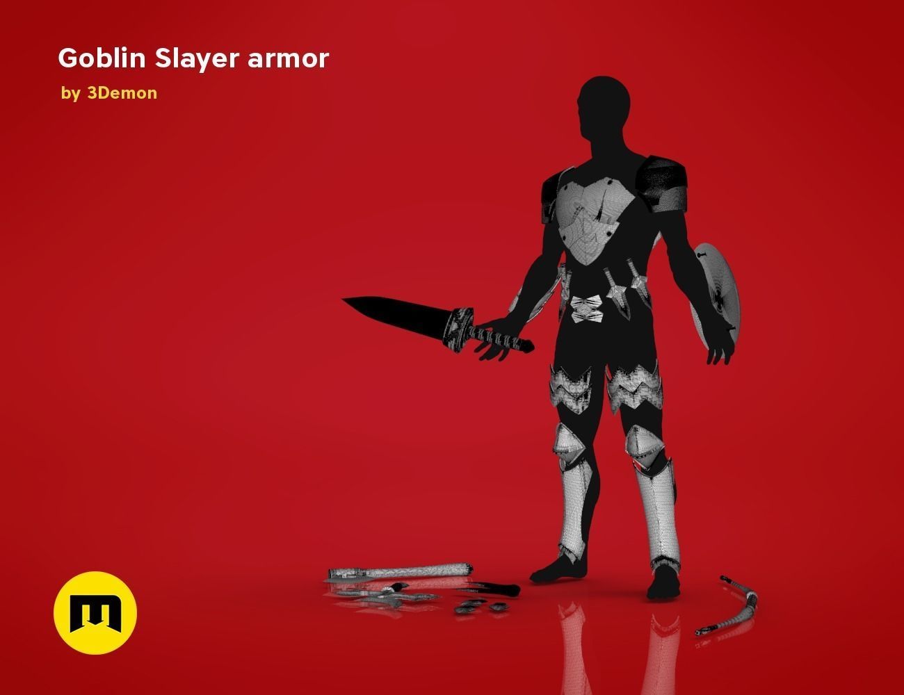 Goblin Slayer Armor and Weapons 3D print model_35