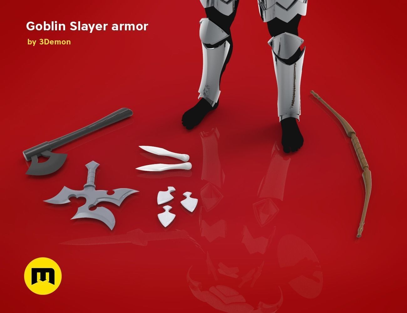 Goblin Slayer Armor and Weapons 3D print model_5