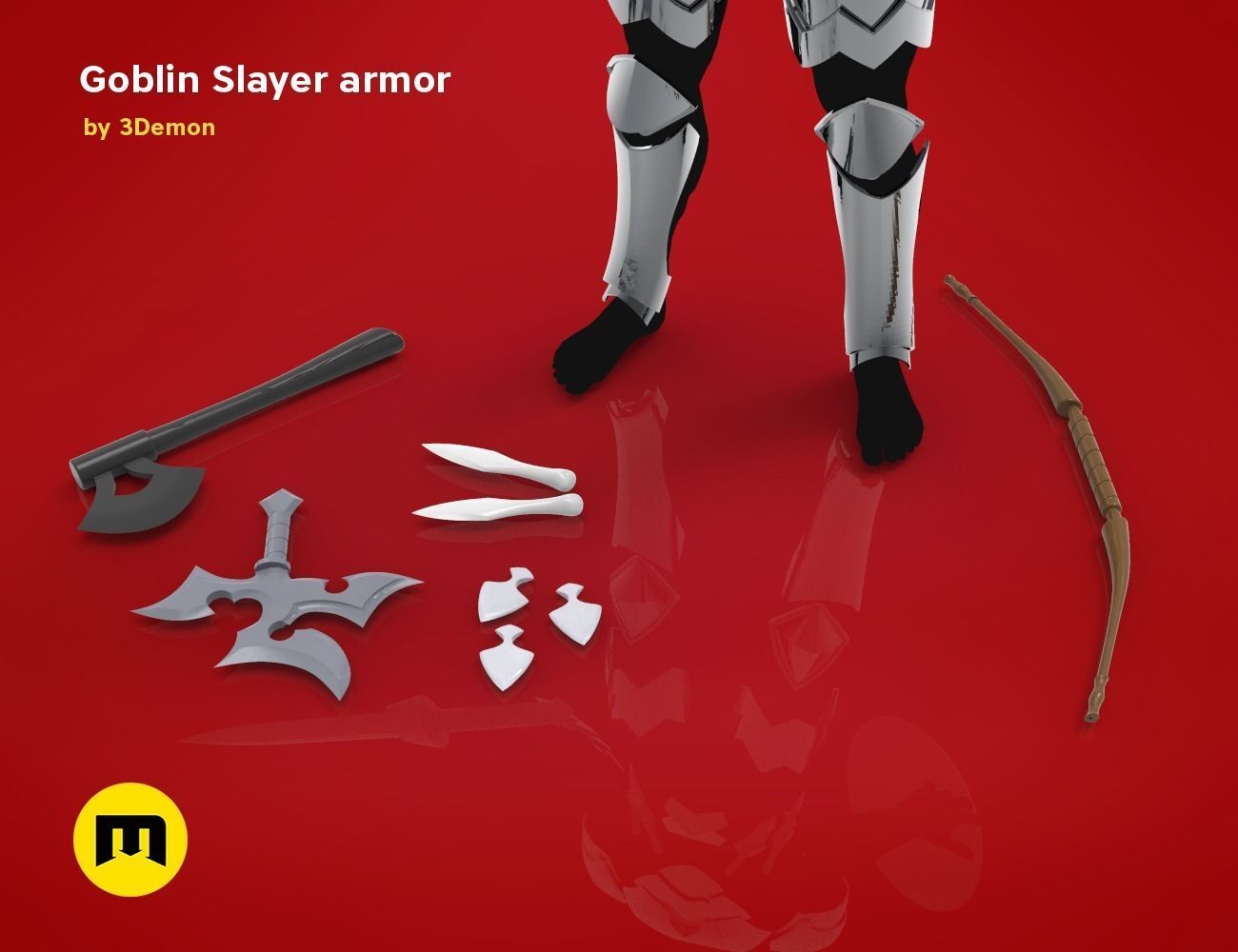 Goblin Slayer Armor and Weapons 3D print model_29
