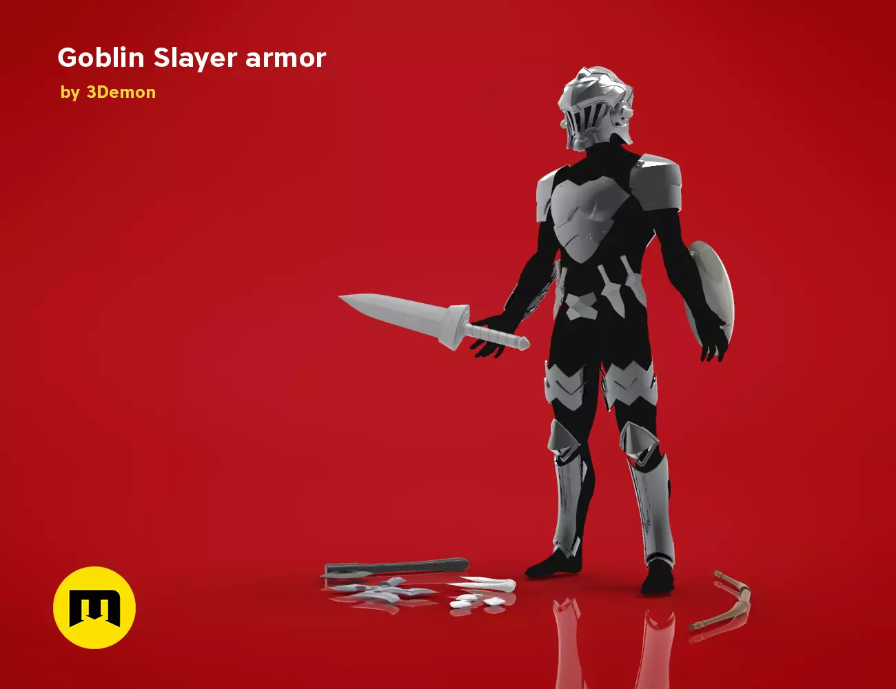 Goblin Slayer Armor Weapons and Helmet 3D Model Collection_0