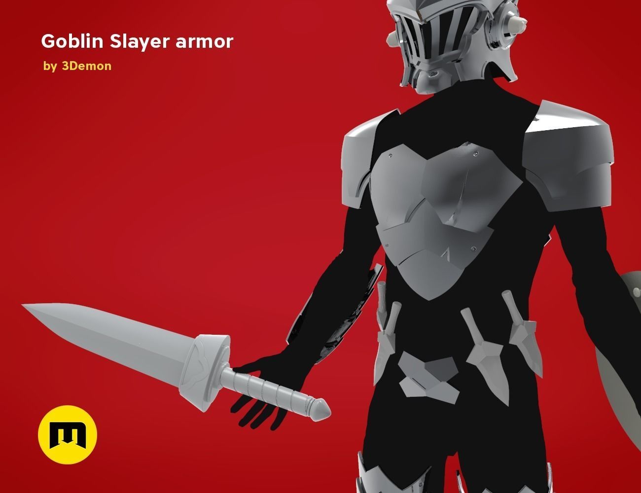Goblin Slayer Armor Weapons and Helmet 3D Model Collection_11