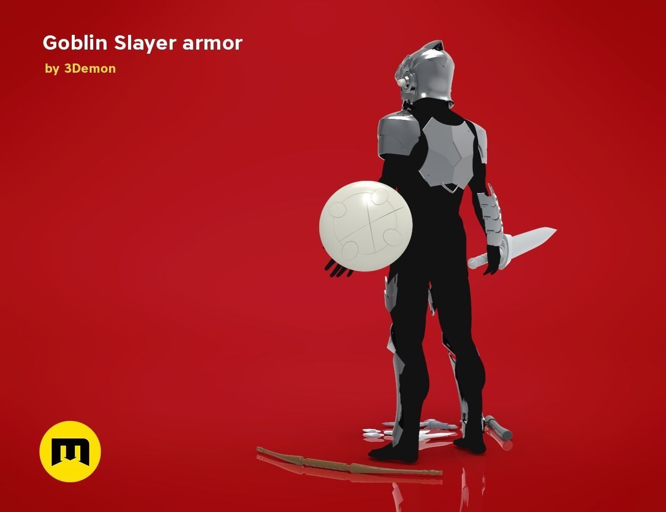 Goblin Slayer Armor Weapons and Helmet 3D Model Collection_18