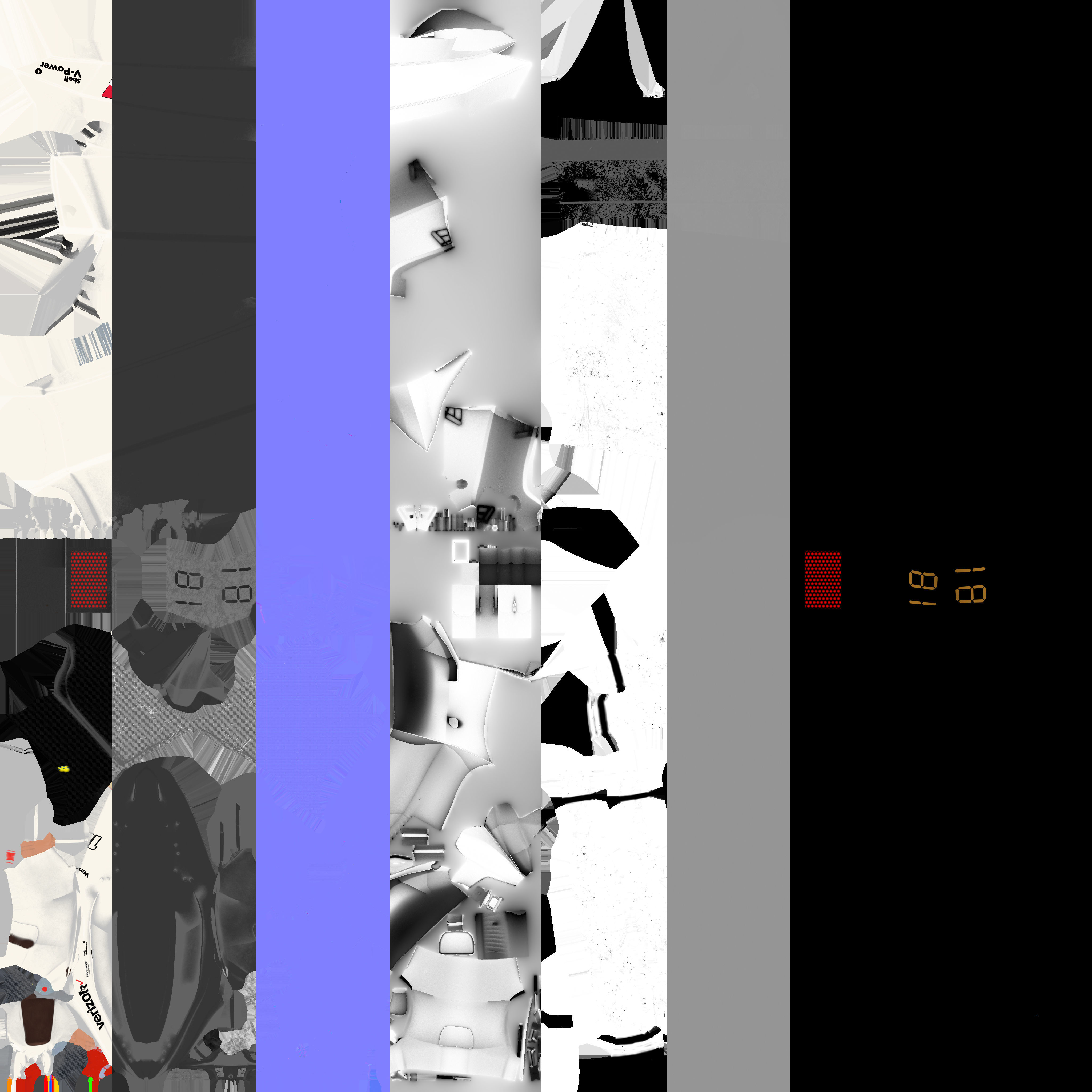 INDYCAR with driver Free low-poly 3D model_15