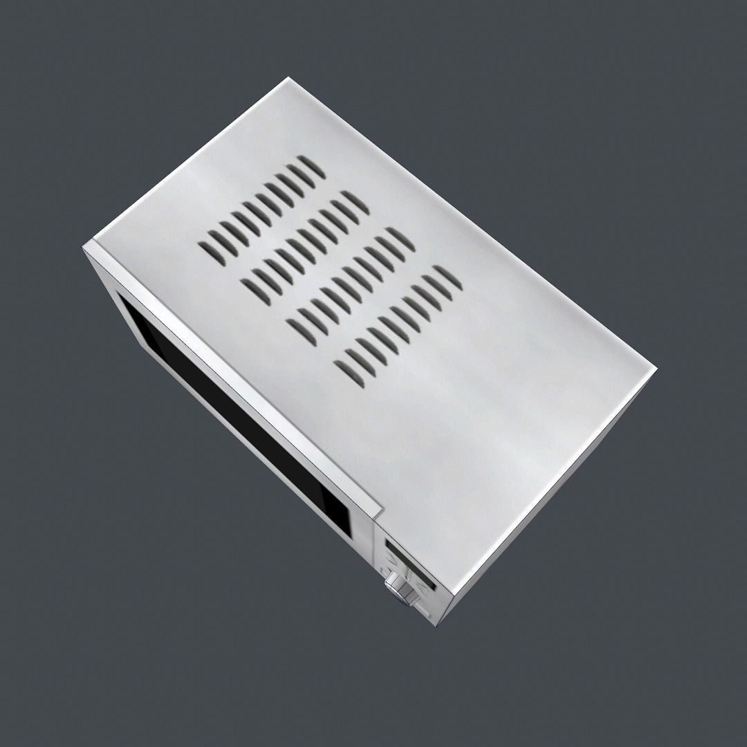 Simple Oven  Low-poly 3D model_5