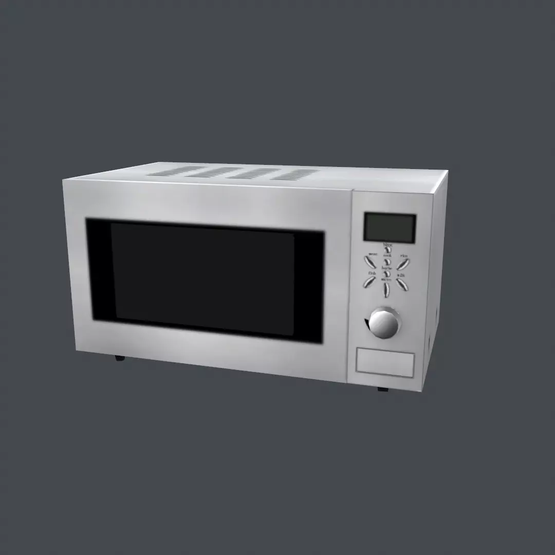 Simple Oven  Low-poly 3D model_0