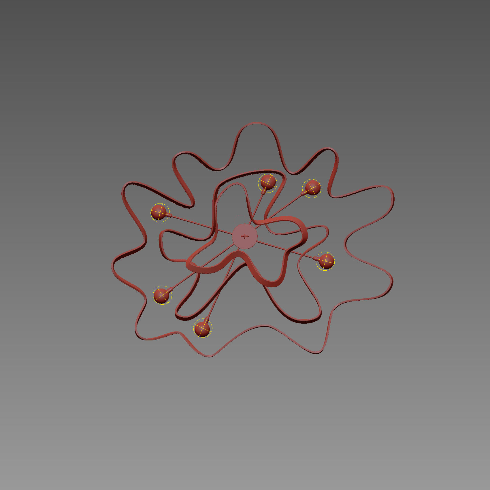 Terzani Atlantis Chandelier 3D model_4