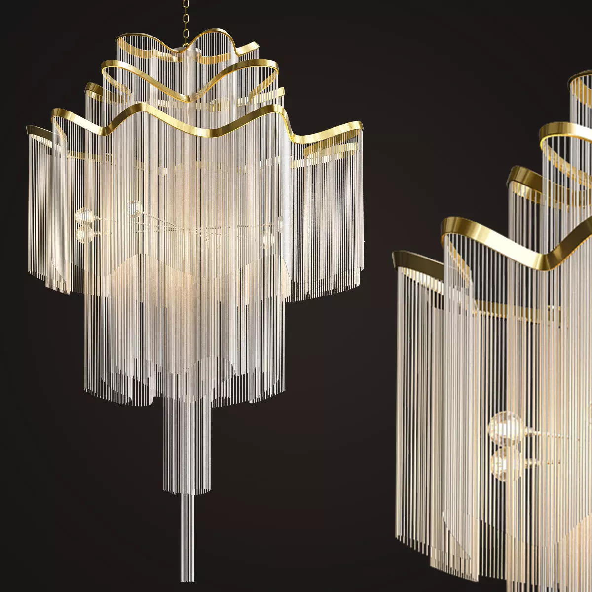 Terzani Atlantis Chandelier 3D model_0