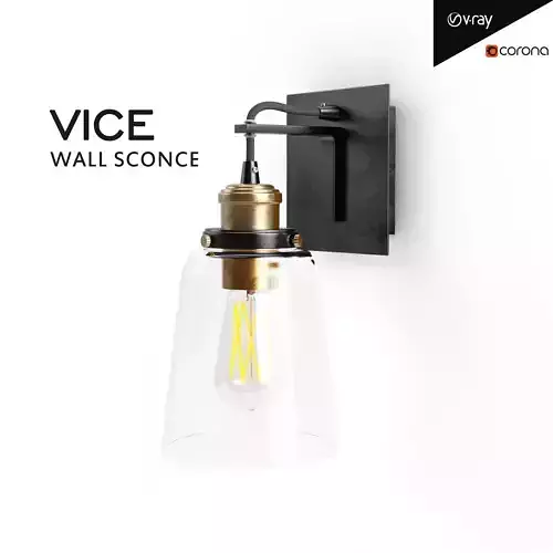 VICE wall sconce Low-poly 3D model