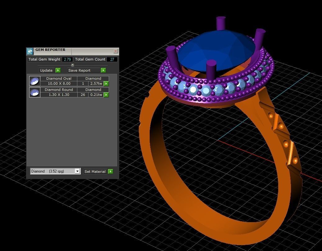 Single Stone  3D print model_1