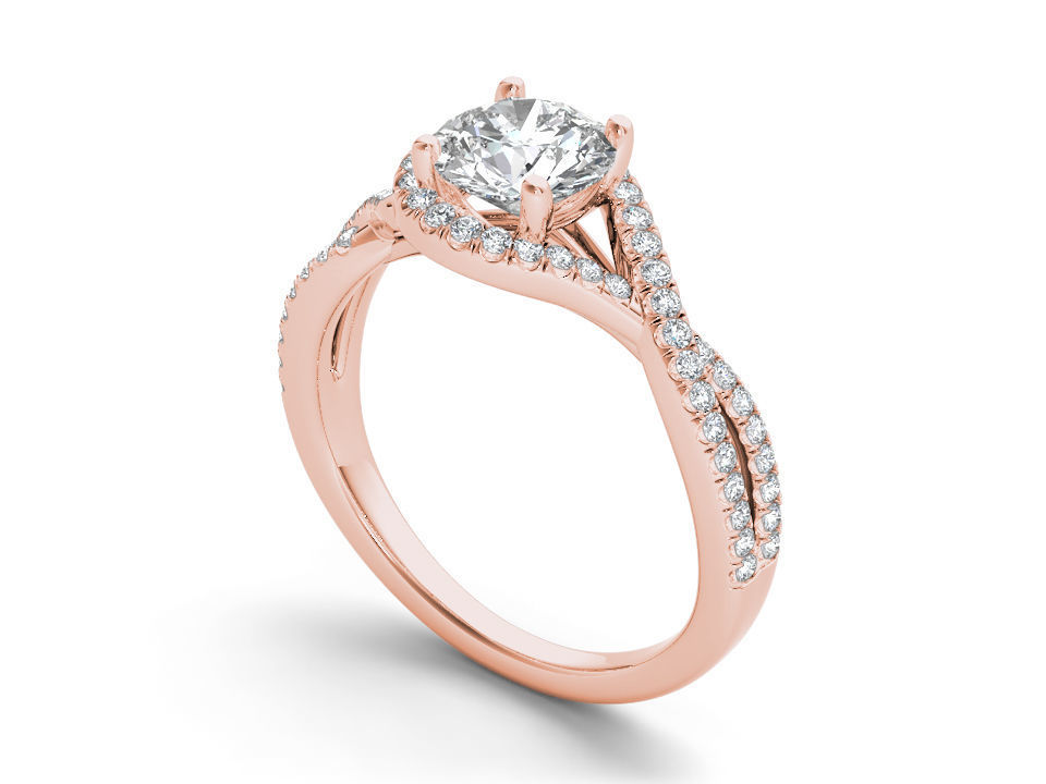 23 Solitaire ring Bulk 3dm stl render detail 3D print model 3D print model_12