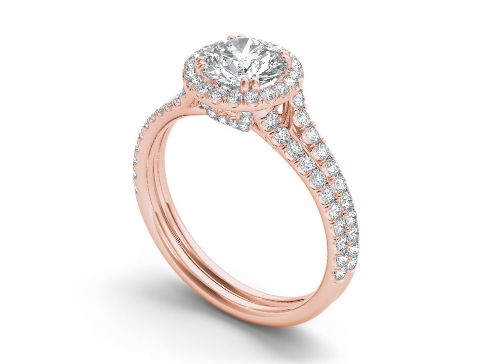 23 Solitaire ring Bulk 3dm stl render detail 3D print model 3D print model_15