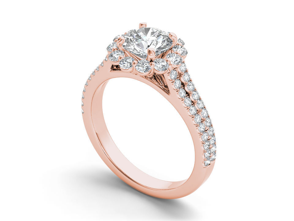 23 Solitaire ring Bulk 3dm stl render detail 3D print model 3D print model_13