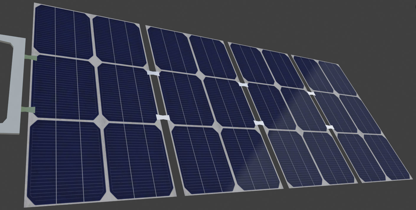 3D model of a satellite  Low-poly 3D model_3