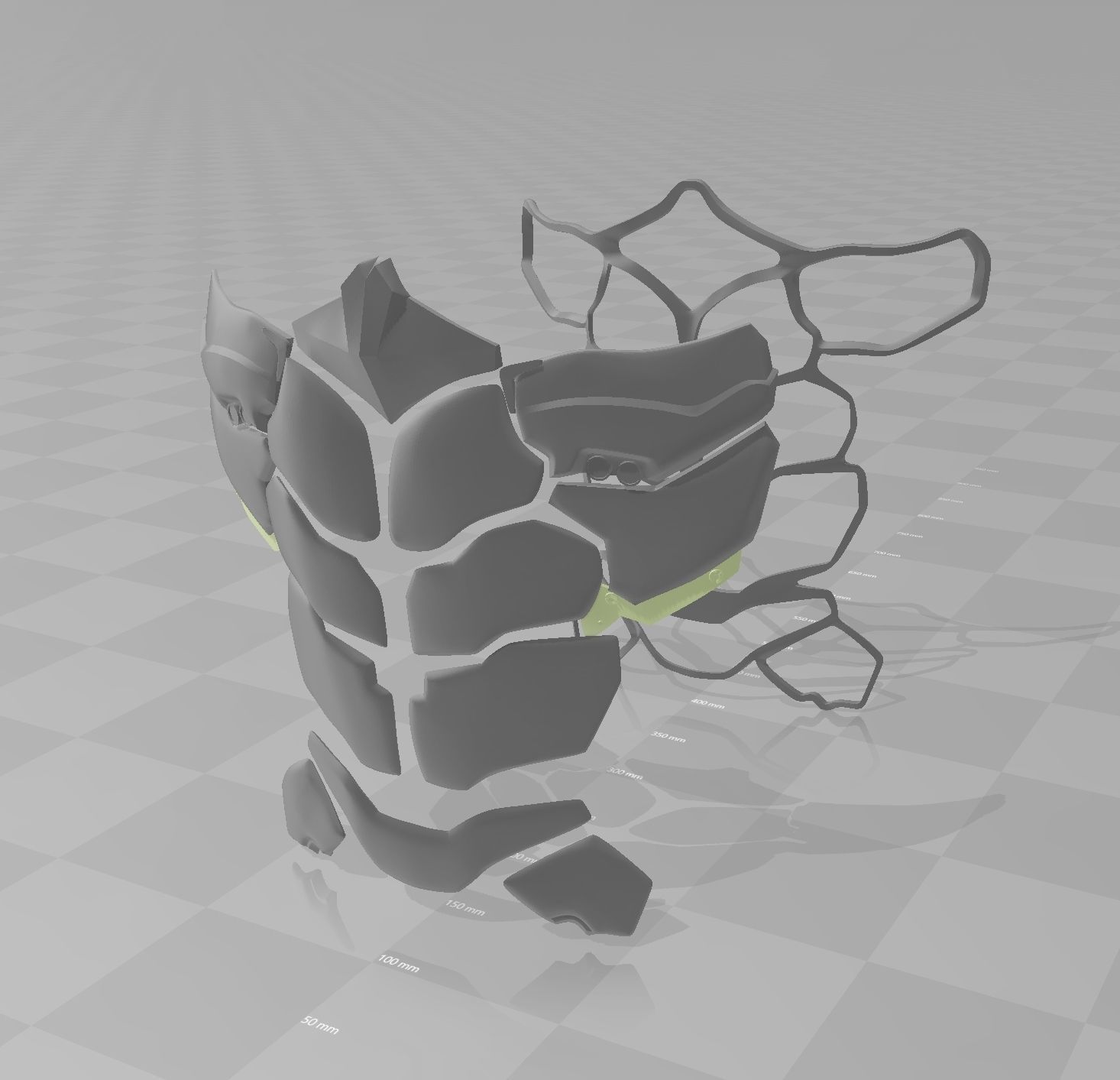 Batman Arkham Knight Abdominal armor 3D print model_11