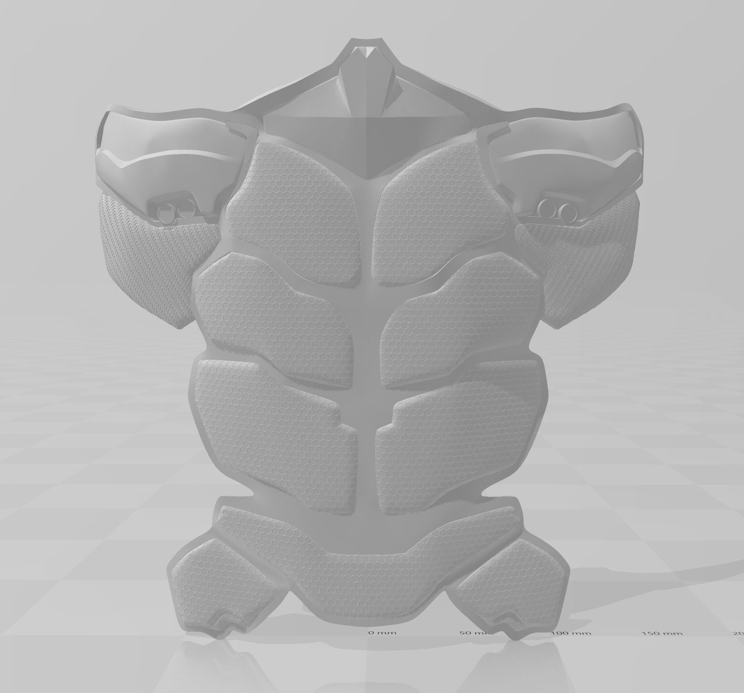 Batman Arkham Knight Abdominal armor 3D print model_3