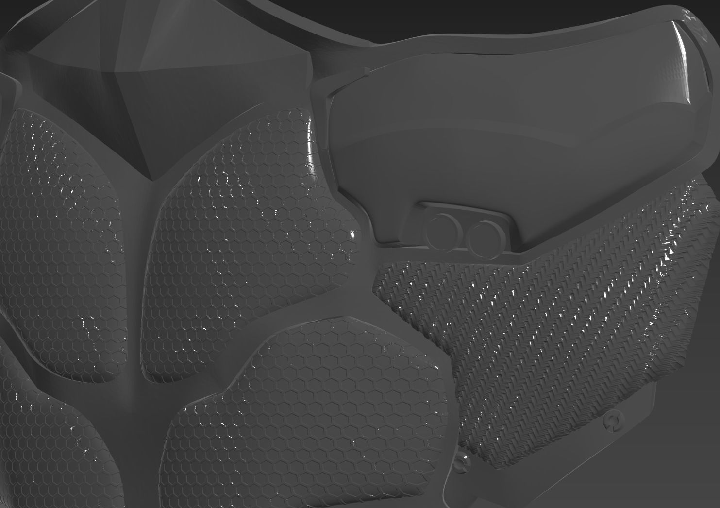 Batman Arkham Knight Abdominal armor 3D print model_1