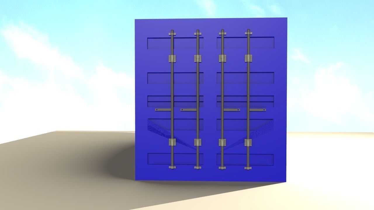Cargo Container Free 3D model_12