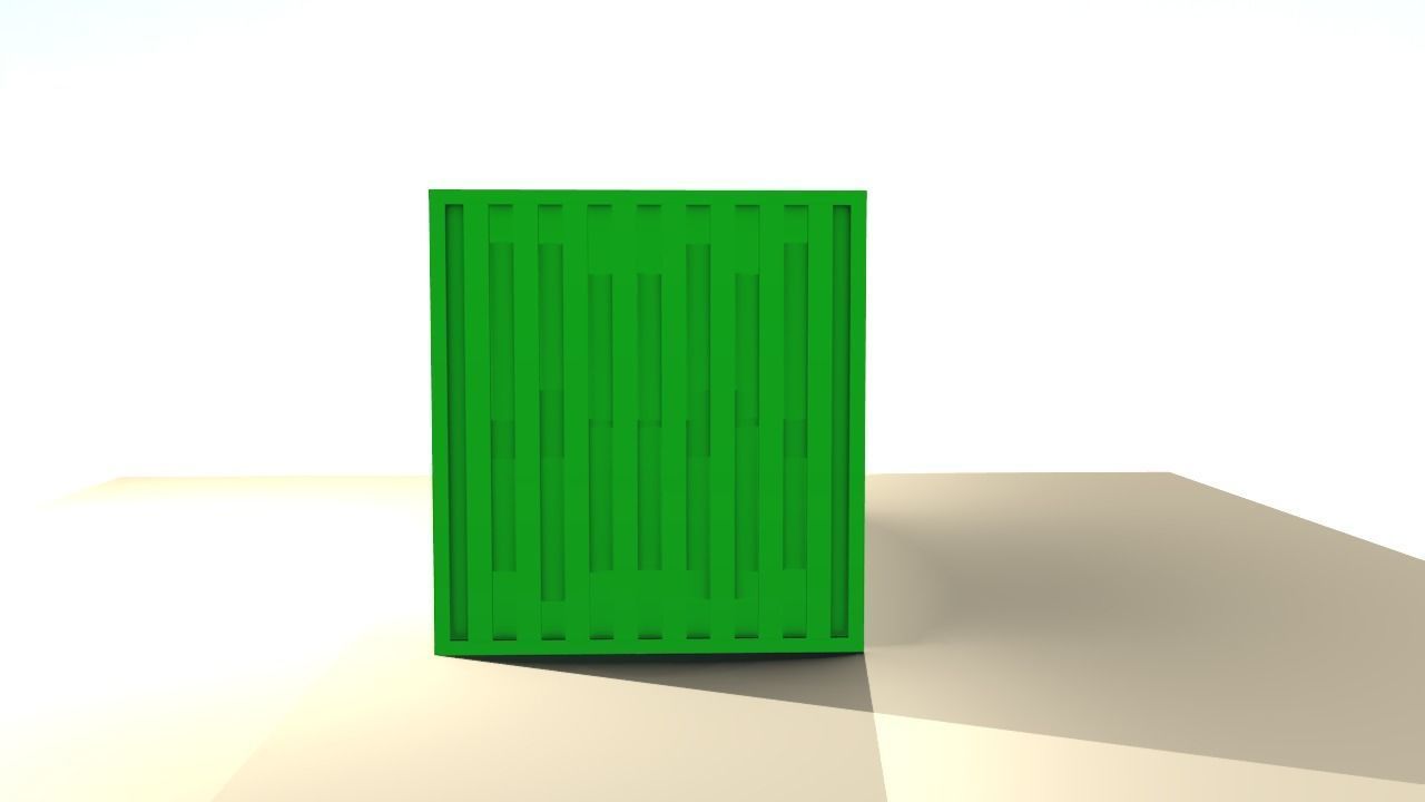 Cargo Container Free 3D model_6