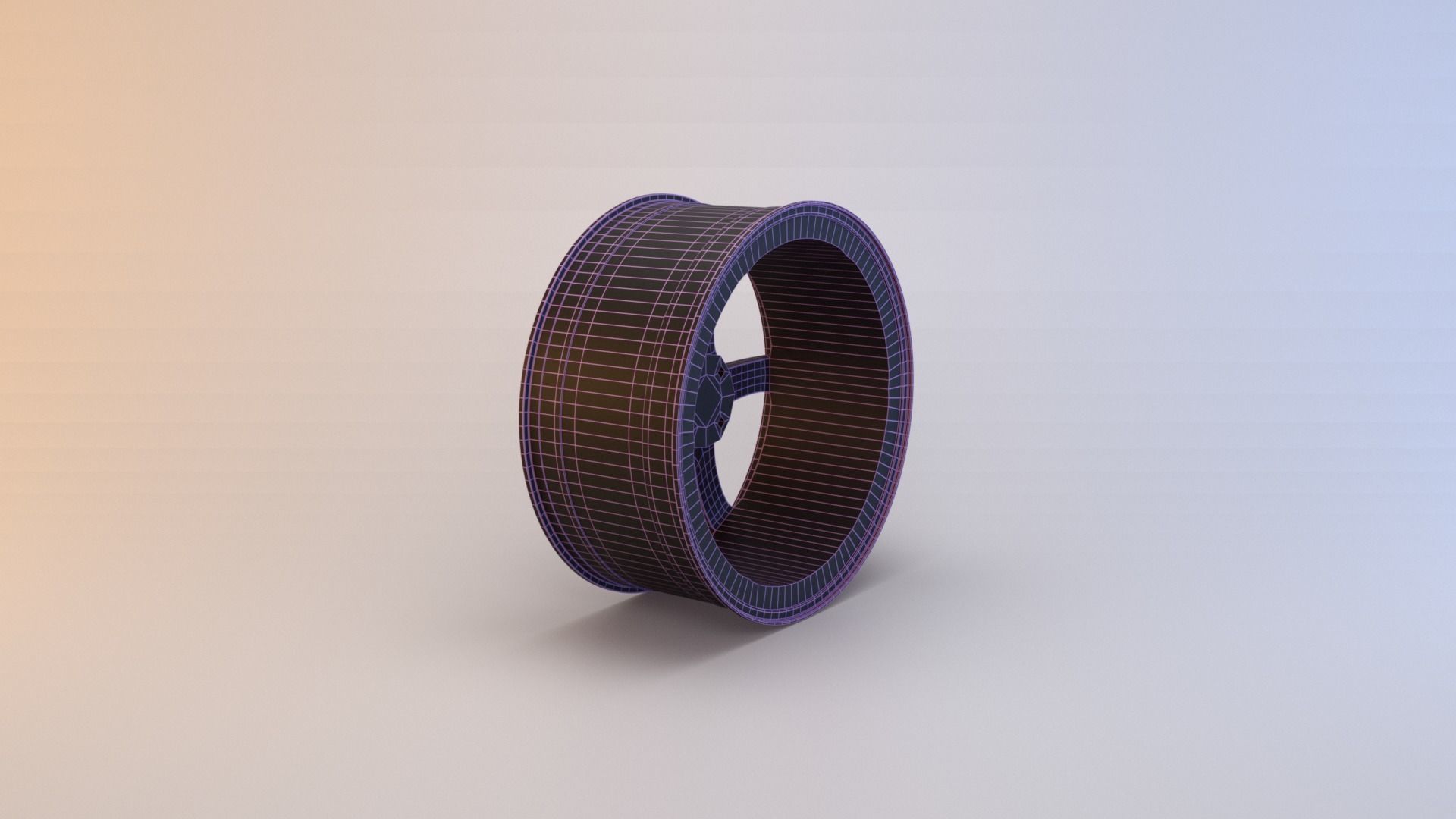 6 Spoke Rim Low-poly 3D model_15