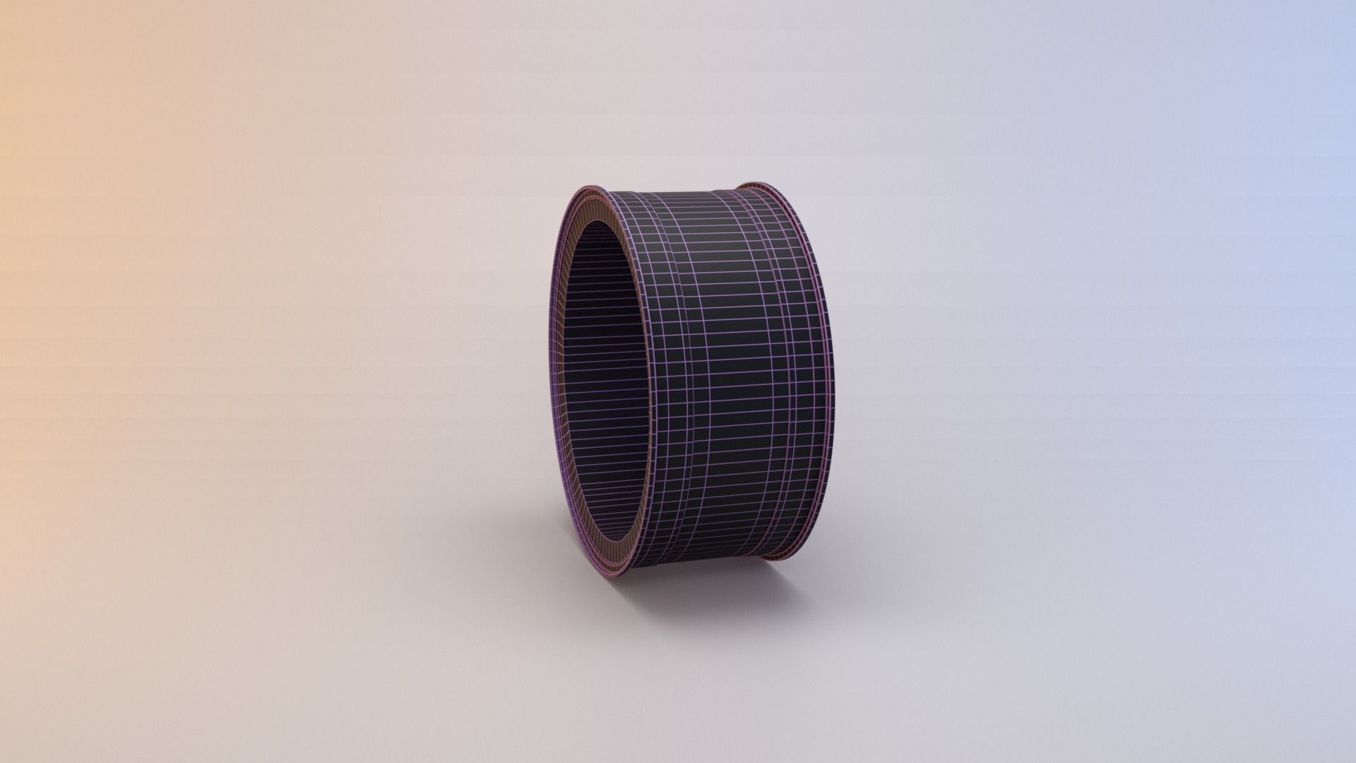 6 Spoke Rim Low-poly 3D model_8