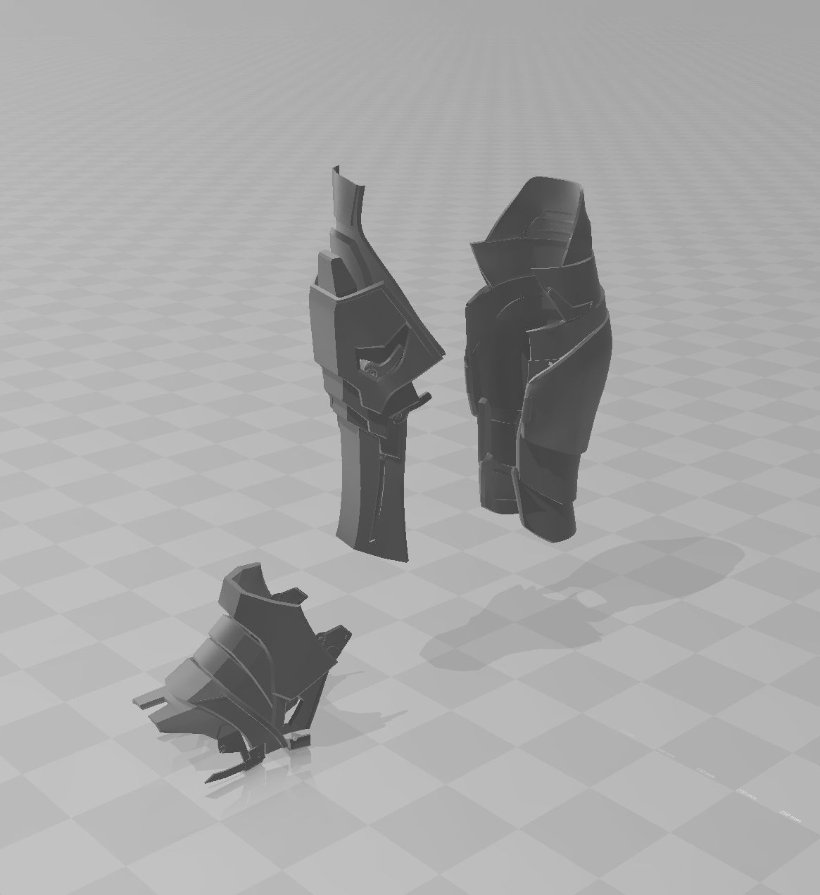 Batman Arkham Knight Shin armor  3D print model_4
