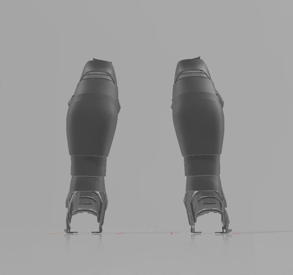 Batman Arkham Knight Shin armor  3D print model_1