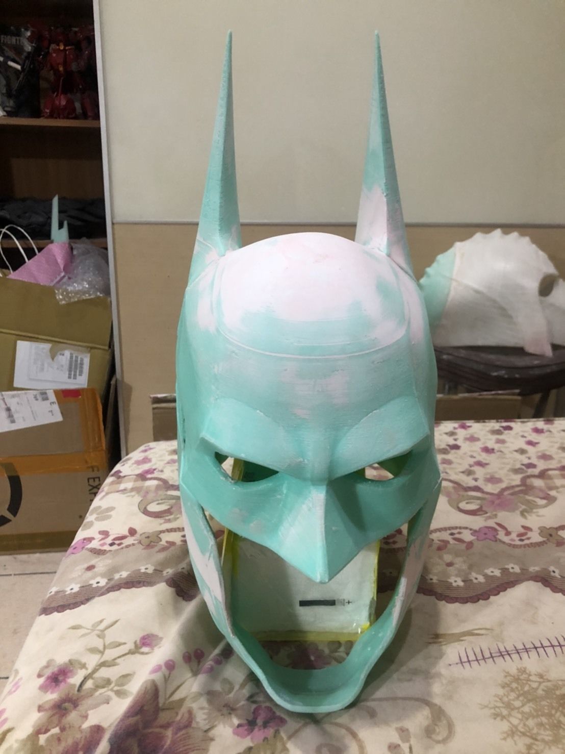 Batman Arkham Knight Cowl Neck Chest Back armor 3D print model_19
